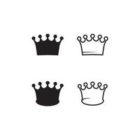 Crown Logo king logo queen logo, princess, Template vector icon illustration design imperial, royal, and  succes logo business