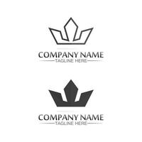 Crown Logo king logo queen logo, princess, Template vector icon illustration design imperial, royal, and  succes logo business