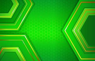 Green Geometric Shape Background vector