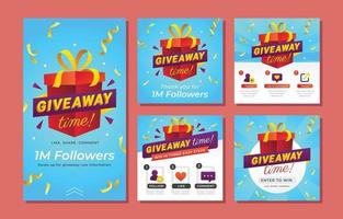 Free and customizable giveaway templates