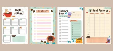 Cute Bullet Journal Colorful Notes Do Stock Vector (Royalty Free)  2156979437