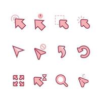 Deep pink cursor 2 icon - Free deep pink cursor icons