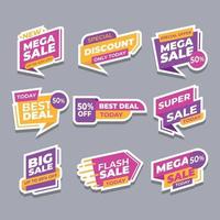 Set Of Sale Banner Offer Stickers