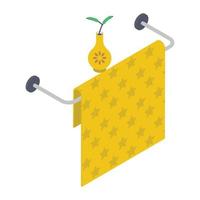 Reusable Towel Rack vector