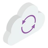 Cloud Data Backup vector