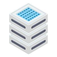 Data Center Rack vector