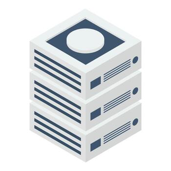 Data Server Rack vector