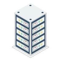 Data Server Rack vector