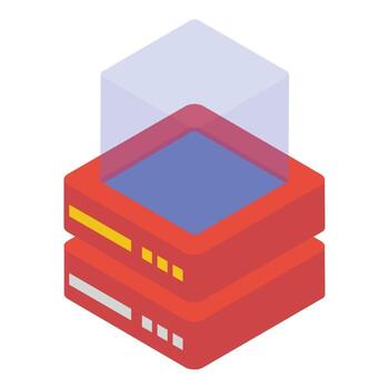 Data Center Rack vector