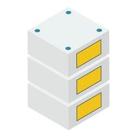 Data Server Rack vector