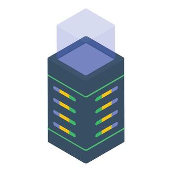 Data Center Rack vector