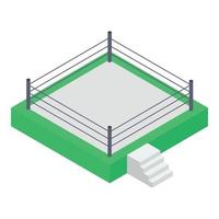 conceptos de ring de boxeo vector