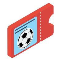 Football Match Ticket vector