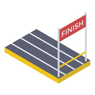 Finish Race Line