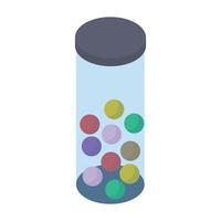 Cricket Balls Container vector