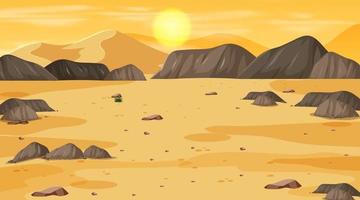 Desert forest landscape at daytime scene vector