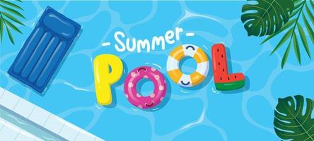 Summer Swimming Pool vector