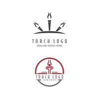 Torch  Logo Template vector symbol illustration design