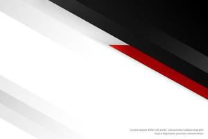 design template with red black geometric shapes vector