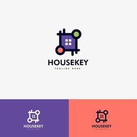 House key logo icon design vector concept