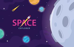 Outer Space Background vector