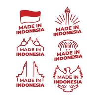 dia de la independencia de indonesia vector