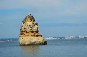 Beautiful sea view of the coastline photo