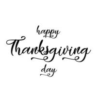 Happy thanksgiving day lettering vector