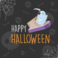 feliz halloween fondo vector