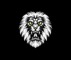 Lion head angry vector