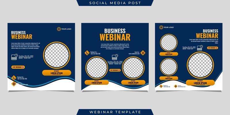 Webinar Poster Template Vector Art, Icons, and Graphics for Free Download