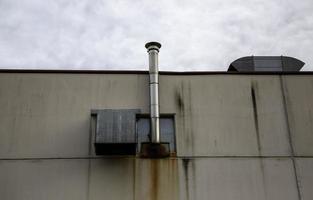 Industrial chimney smoke outlet photo