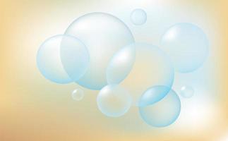 Fresh clear bubbles background vector