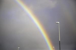 Rainbow in sky photo