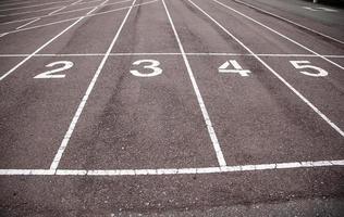 Athletics track symbol photo