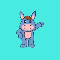 Cute llama hero. Animal cartoon concept isolated. Can used for t-shirt, greeting card, invitation card or mascot. Flat Cartoon Style vector