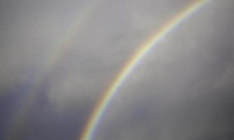 Rainbow in sky photo