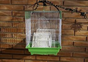 Empty bird cage photo