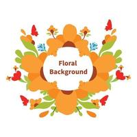natural floral background design. promotion banner. ready use background template. vector
