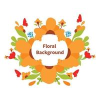 diseño de fondo floral natural. banner de promoción. plantilla de fondo lista para usar. vector