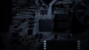 3D rendering circuit of Artificial Intelligence transfer data loop video