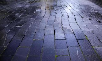 Wet street floor photo