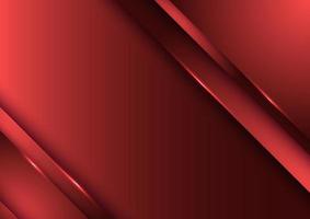 Template design abstract red gradient stripes overlap layer background with lighting vector