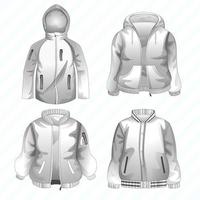 Cool Jacket Template vector