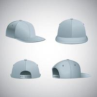 maqueta de sombrero realista vector