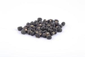 Urad dal, black gram, Vigna mungo on white background photo
