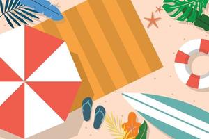 Organic flat summer background for videocalls Vector
