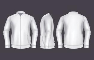 plantilla de chaqueta realista vector