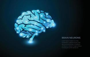 concepto de neuronas cerebrales vector