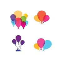 Balloon and bubble flying vector festive balloons, shiny with glossy balloons for holiday